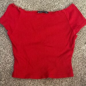 Brandy Melville Red Crop Top